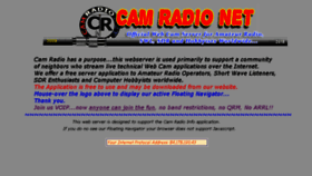 What Camradio.net website looked like in 2018 (5 years ago)