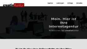 What Creativkontor.de website looked like in 2018 (5 years ago)