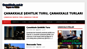 What Canakkale.net.tr website looked like in 2018 (5 years ago)