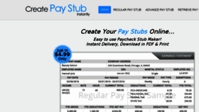 What Create-paystub.com website looked like in 2018 (5 years ago)