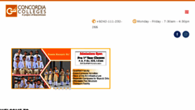 What Concordia.edu.pk website looked like in 2018 (5 years ago)