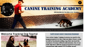 What Caninetrainingacademy.com website looked like in 2018 (5 years ago)