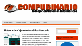 What Compubinario.com website looked like in 2018 (5 years ago)