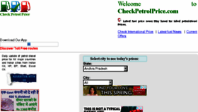 What Checkpetrolprice.com website looked like in 2018 (5 years ago)