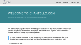 What Chant3llo.com website looked like in 2018 (5 years ago)