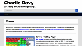 What Charliedavy.co.uk website looked like in 2018 (5 years ago)