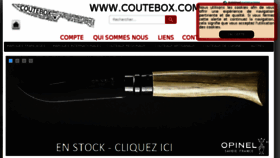 What Coutebox.com website looked like in 2018 (5 years ago)