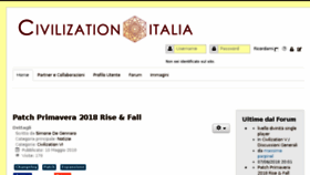 What Civilizationitalia.it website looked like in 2018 (5 years ago)