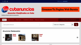 What Cubanuncios.biz website looked like in 2018 (5 years ago)