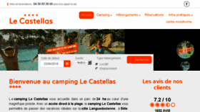 What Campinglecastellas.com website looked like in 2018 (5 years ago)