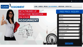 What Click2assignment.co.uk website looked like in 2018 (5 years ago)