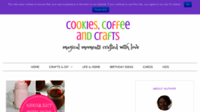 What Cookiescoffeeandcrafts.com website looked like in 2018 (5 years ago)