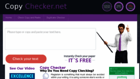 What Copychecker.net website looked like in 2018 (5 years ago)