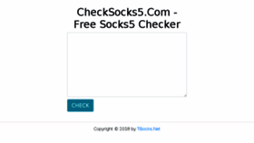 What Checksocks5.com website looked like in 2018 (5 years ago)