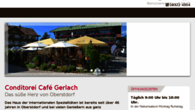 What Cafe-gerlach.de website looked like in 2018 (5 years ago)