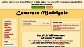 What Camerata-vocale-oberhausen.de website looked like in 2018 (5 years ago)