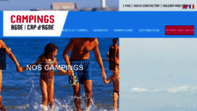What Camping-laclape.com website looked like in 2018 (5 years ago)
