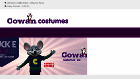 What Cowancostumes.com website looked like in 2018 (5 years ago)