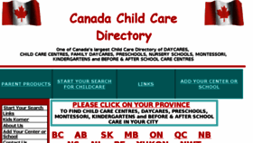 What Canadachildcaredirectory.com website looked like in 2018 (5 years ago)