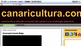 What Canaricultura.com website looked like in 2018 (5 years ago)
