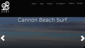 What Cannonbeachsurf.com website looked like in 2018 (5 years ago)
