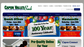 What Caponvalleybank.com website looked like in 2018 (5 years ago)
