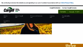 What Cargill.ca website looked like in 2018 (5 years ago)