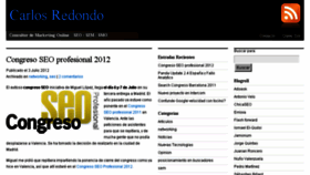 What Carlosredondo.com website looked like in 2018 (5 years ago)