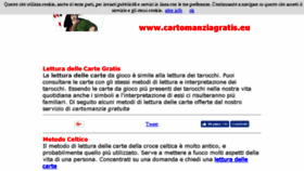 What Cartomanziagratis.eu website looked like in 2018 (5 years ago)