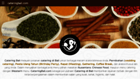 What Cateringbali.com website looked like in 2018 (5 years ago)