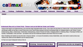What Catimaxi-kids.de website looked like in 2018 (5 years ago)