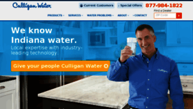 What Culliganwaterindiana.com website looked like in 2018 (5 years ago)