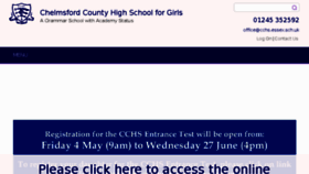 What Cchs.co.uk website looked like in 2018 (5 years ago)