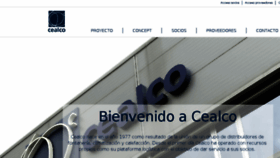 What Cealco.es website looked like in 2018 (5 years ago)