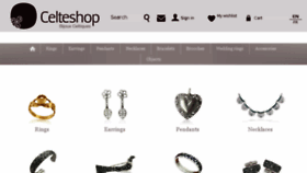 What Celteshop.com website looked like in 2018 (5 years ago)