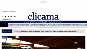What Clicama.cat website looked like in 2018 (5 years ago)