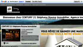 What Century21roumeimmobilier.com website looked like in 2018 (5 years ago)