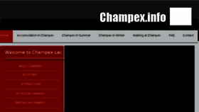 What Champex.info website looked like in 2018 (5 years ago)