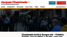 What Cheminade2012.fr website looked like in 2018 (5 years ago)