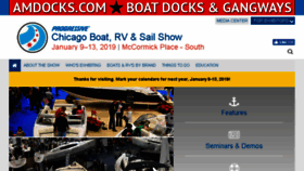 What Chicagoboatshow.com website looked like in 2018 (5 years ago)