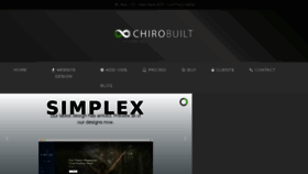 What Chirobuilt.com website looked like in 2018 (5 years ago)