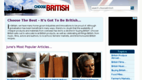 What Choosebritish.co.uk website looked like in 2018 (5 years ago)