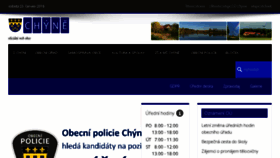 What Chyne.cz website looked like in 2018 (5 years ago)