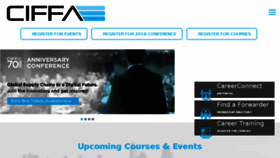 What Ciffa.com website looked like in 2018 (5 years ago)