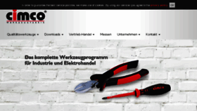 What Cimco.de website looked like in 2018 (8 years ago)