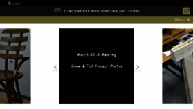 What Cincinnatiwoodworkingclub.org website looked like in 2018 (5 years ago)