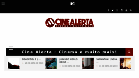What Cinealerta.com.br website looked like in 2018 (5 years ago)