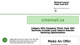 What Cinemail.ca website looked like in 2018 (5 years ago)