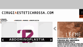 What Cirugiaesteticarossa.com website looked like in 2018 (5 years ago)