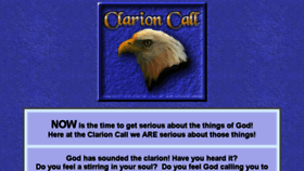 What Clarion-call.org website looked like in 2018 (5 years ago)